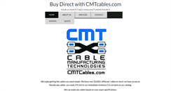 Desktop Screenshot of cmtcables.com